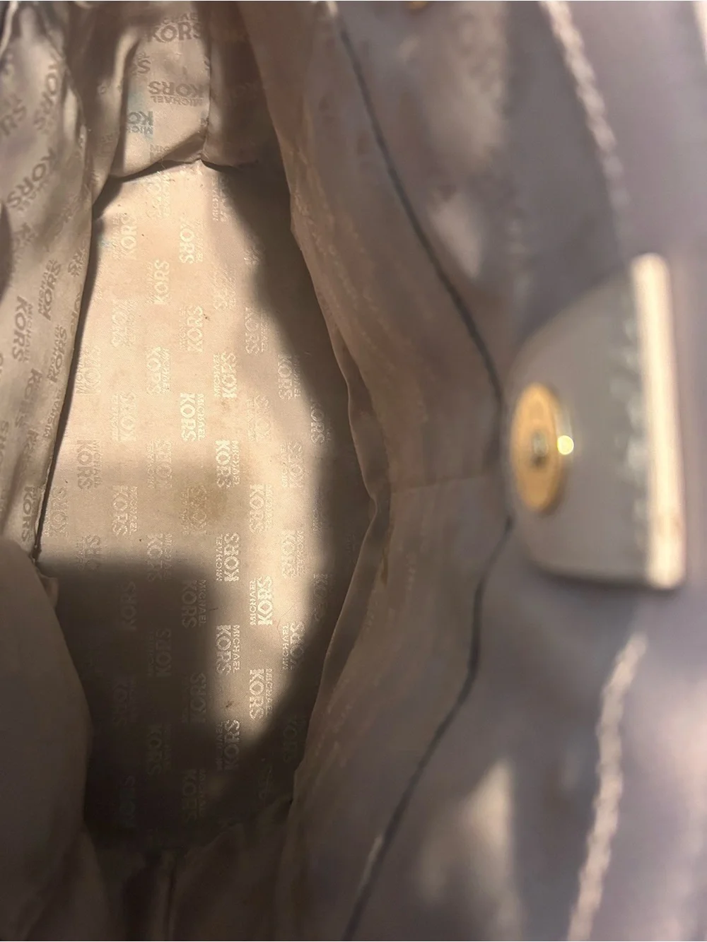 Michael Kors Pale Pink Leather Tote Bag